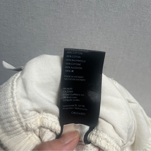 BDG High & Wide Corduroy Pants Cream Size 26 - Picture 6 of 11